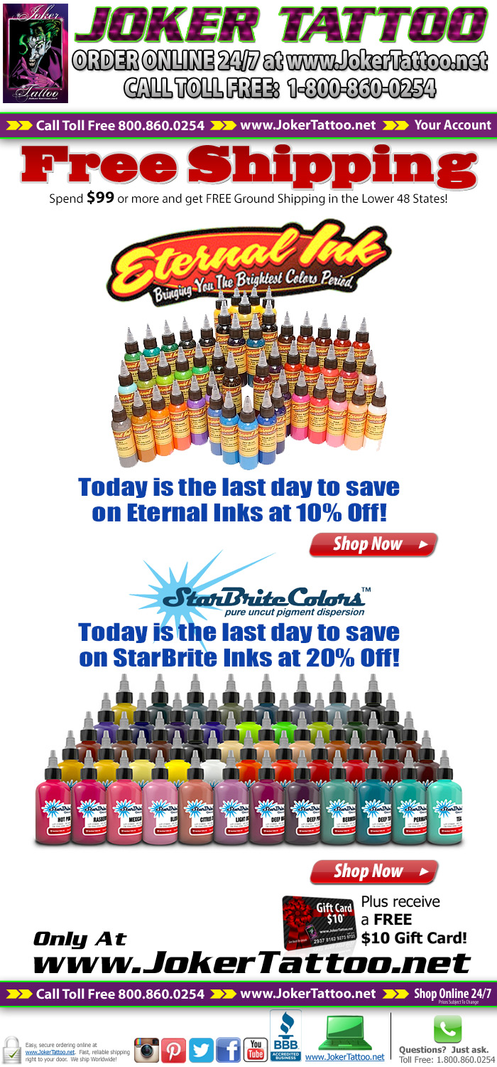 Tattoo Needle Super Sale, Save 25% now for a limited time at Joker Tattoo Supply