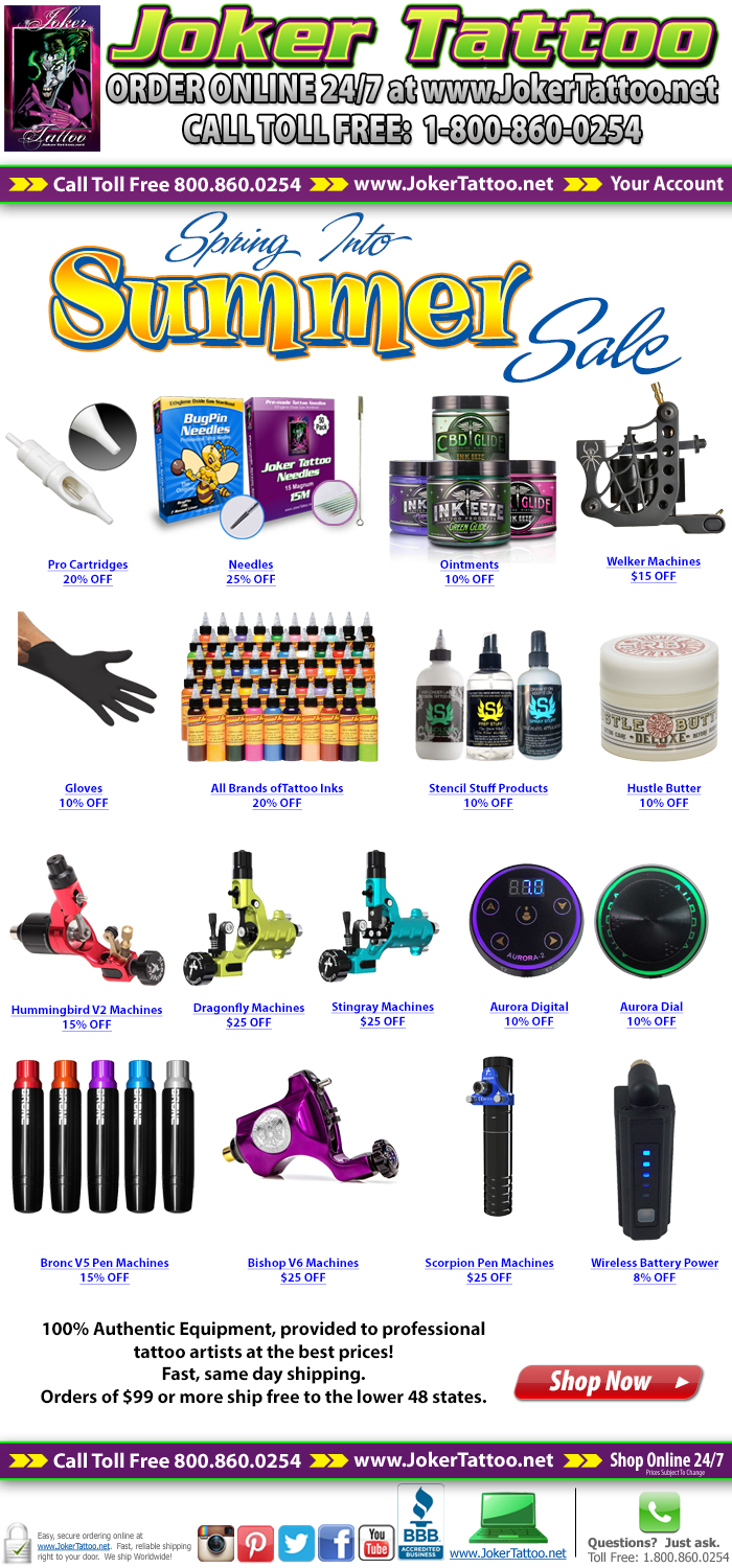 Joker Sizzling Summer Sale, take advantage of these great deals on supplies you use every day! Don't miss out.